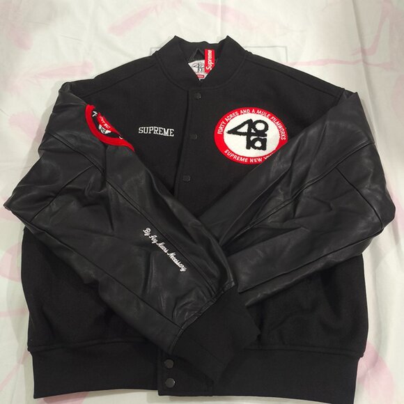 Supreme Black Patchwork Jacket - Picture 1 of 9